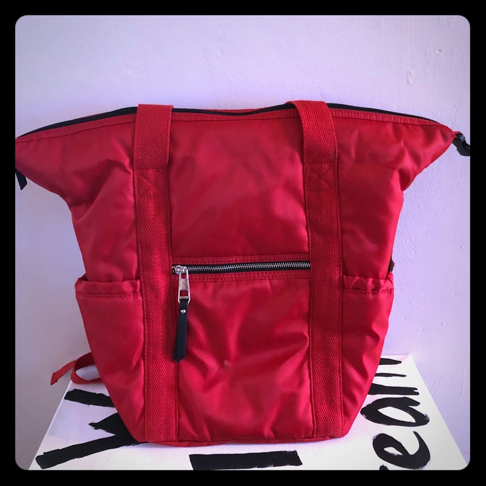 Steve Madden Red Travel Backpack